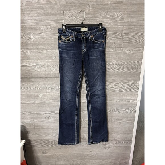 Big Star Womens Jeans Maggie Boot Size 26R Low Rise Denim Pants Embroidered‎ - Picture 1 of 9